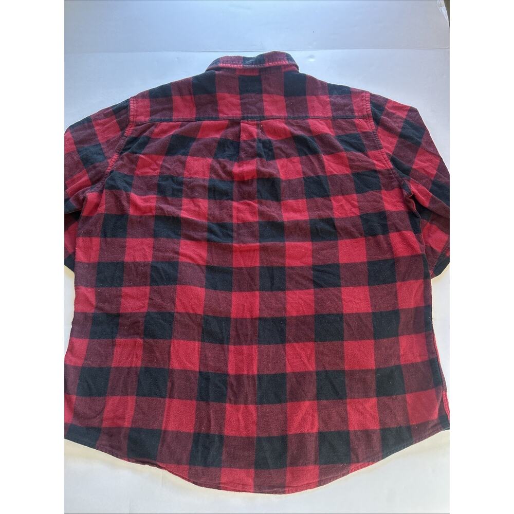 Croft&Borrow Red Pattern Button Up Flannel Size Xl - image 7